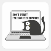 Meow Tech Vierkante Sticker (Voorkant)