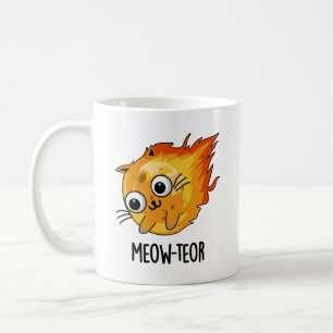 Meow-teor Funny Meteor Pun Koffiemok
