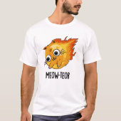 Meow-teor Funny Meteor Pun T-shirt (Voorkant)
