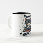 Meow-th Mathematician Tweekleurige Koffiemok (Voorkant links)
