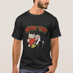 Meow Thai Cat Muay Thai met een grappige kat T-shirt