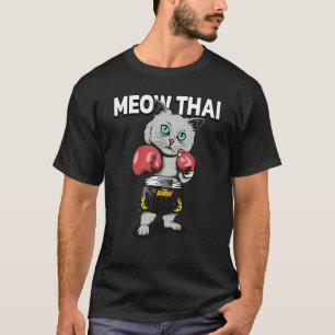 Meow Thai Muay Thai Kat Thaise Bokser Kampioen T-shirt