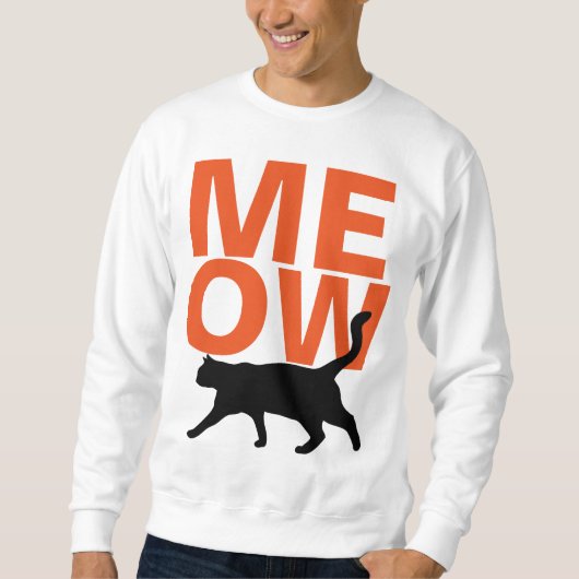 MEOW trendy kat sweatshirts Trui (Voorkant)