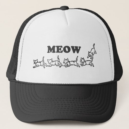 Meow Trucker Hat Trucker Pet (Voorkant)