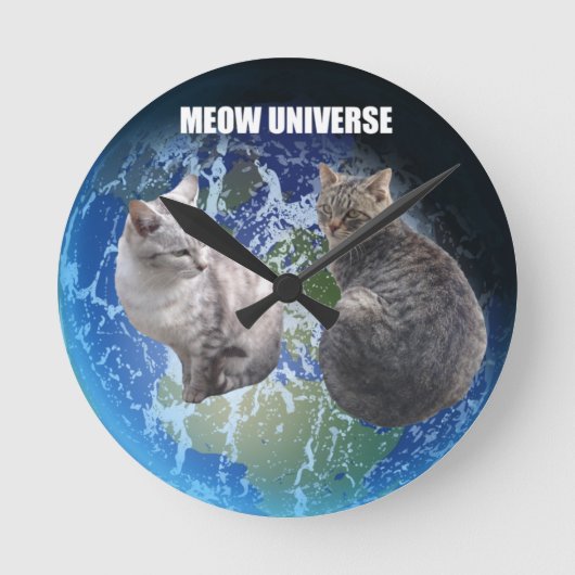 MEOW UNIVERSE RONDE KLOK (Voorkant)
