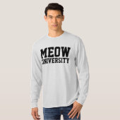 MEOW UNIVERSITEIT kat T-shirts (Voorkant volledig)