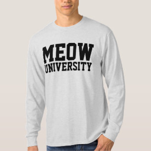 MEOW UNIVERSITEIT kat T-shirts