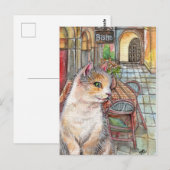 Meow voor Bistro Briefkaart (Voorkant / Achterkant)