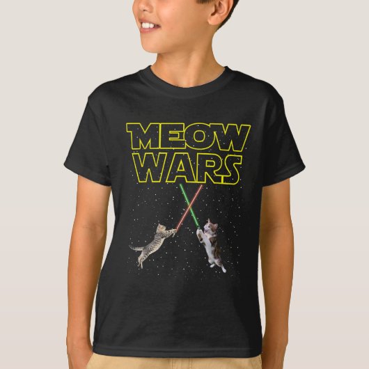 Meow Wars Cat Shirt Grappige geschenken voor Katte (Voorkant)