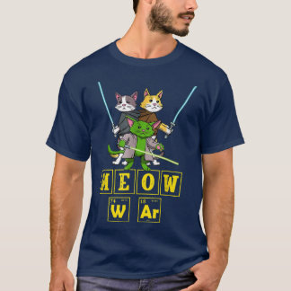 Meow Wars Funny Cat Wars T-shirt