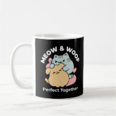 Meow & Woof Perfect Together - Schattigee kat en h Koffiemok (Links)