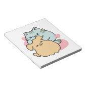 Meow & Woof Perfect Together - Schattigee kat en h Notitieblok (Schuin)