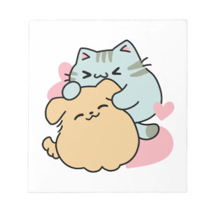Meow & Woof Perfect Together - Schattigee kat en h Notitieblok