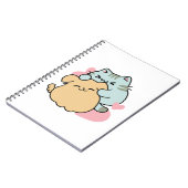 Meow & Woof Perfect Together - Schattigee kat en h Notitieboek (Linkerzijde)