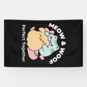 Meow & Woof Perfect Together - Schattigee kat en h Spandoek (Horizontaal)