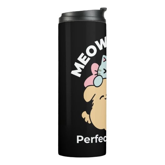 Meow & Woof Perfect Together - Schattigee kat en h Thermosbeker (Gedraaid links)