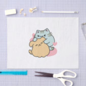 Meow & Woof Perfect Together - Schattigee kat en h Tissuepapier (Craft)