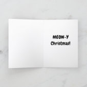 Meow-y Christmas Kaart (Binnen)