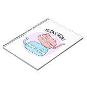 Meowcarons Grappige Macaron Woordspeling Notitieboek (Linkerzijde)