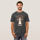 Meowcha Latte Please Hipster Cat Barista Cartoon f T-shirt (Voorkant volledig)