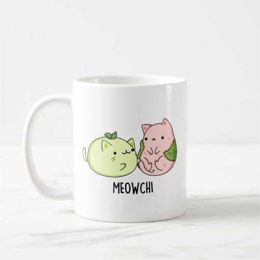 Meowchi Funny Mochi Pun Koffiemok (Links)