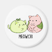 Meowchi Funny Mochi Pun Magneet (Voorkant)