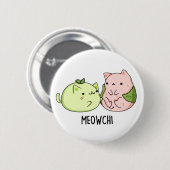 Meowchi Funny Mochi Pun Ronde Button 5,7 Cm (Voorkant /achterkant)