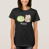 Meowchi Grappig Mochi Pun Donker BG T-shirt (Voorkant)
