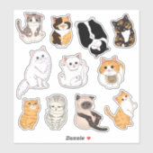 Meowchi - Sticker voor lieve kattenliefhebbers (Vel)