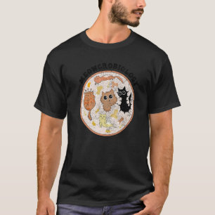 Meowcrobiologie Kat Gestreste Bacteriën Microbiolo T-shirt
