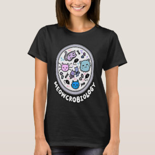 Meowcrobiologie Microscopische Katten Wetenschap H T-shirt