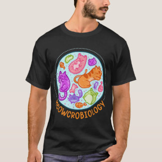 Meowcrobiology Cat Meow Microbiology Science Bact T-shirt