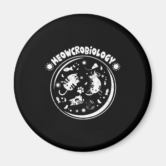 Meowcrobiology Microbiology Cute Kitten Science Magneet