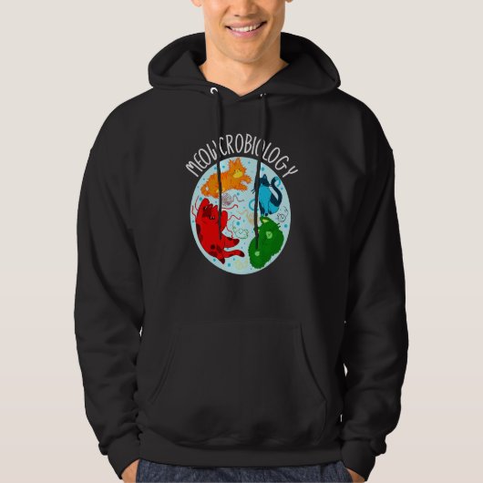 Meowcrobiology Microbiology Science Bacteriology C Hoodie (Voorkant)
