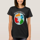 Meowcrobiology Microbiology Science Bacteriology C T-shirt (Voorkant)