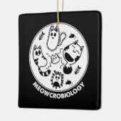 Meowcrobiology Microbiology Science Cat Lovers Keramisch Ornament (Links)