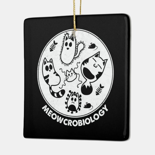 Meowcrobiology Microbiology Science Cat Lovers Keramisch Ornament (Links)
