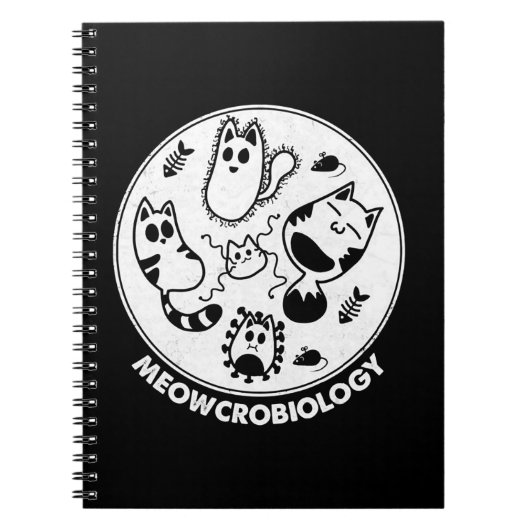 Meowcrobiology Microbiology Science Cat Lovers Notitieboek (Voorkant)