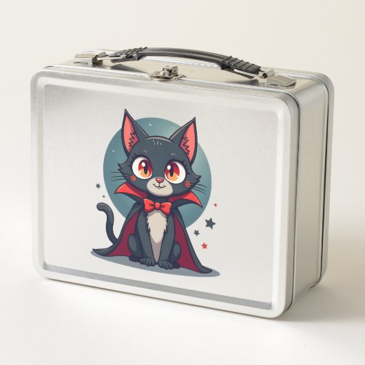 Meowcula Grappige Kat Vampier Dracula Halloween (Voorkant)