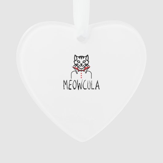 Meowcula Halloween Ornament (voorkant)