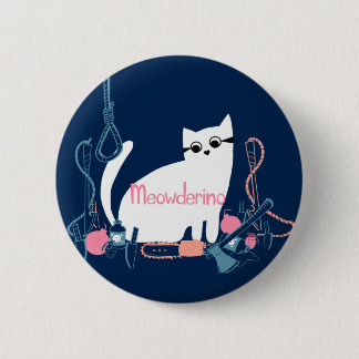 Meowderino (met wapens) Pin Ronde Button 5,7 Cm