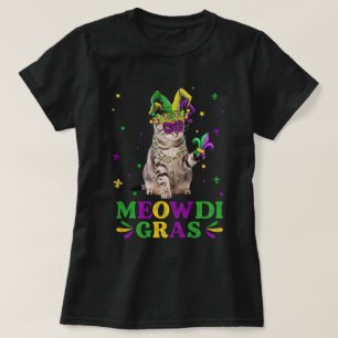 Meowdi Gras Kat Jester Mardi Gras Kunst T-shirt