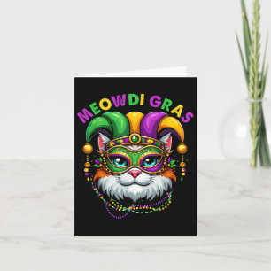 Meowdi Gras Mardi Gras Cat Lover New Orleans Louis Kaart