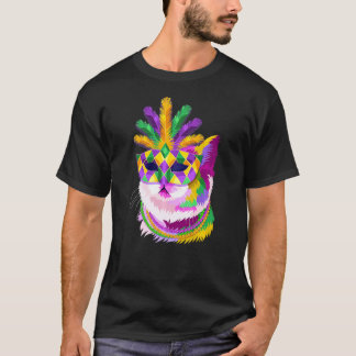 Meowdi Gras, Mardi Gras Kattenmoeder, Kattenliefhe T-shirt