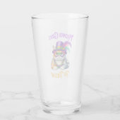Meowdi Gras Mardi Gras met Kitten Dikke Dinsdag Glas (Achterkant)