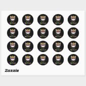 Meowdi Gras Mardi Gras Parade Carnaval Ronde Sticker (Vel)