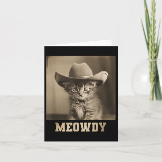 Meowdy Cat Kaart (Voorkant)