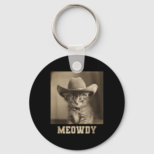 Meowdy Cat Sleutelhanger (Voorkant)