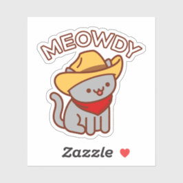 MEOWDY Cat Sticker
