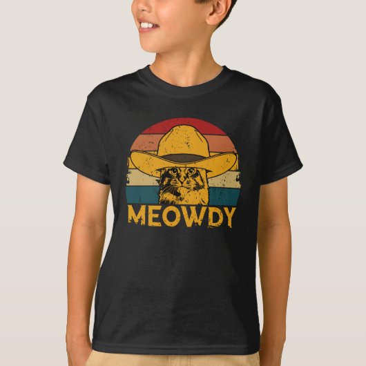 Meowdy Cat T-shirt (Voorkant)